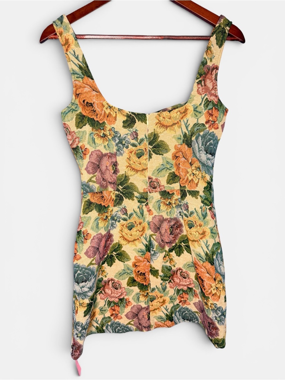 NWT PrettyLittleThing Floral Square-Neck Mini Dress | Size 4 - Picture 7 of 9